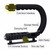 U-shaped Triple Shoe Mount Handheld Stabilizer for Canon Nikon Sony Panasonic Pentax Olympus DSLR Camera Camcorder DV