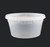 Clear 12 oz. Microwaveable Soup Container with Lid 480/CS
