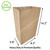 Eco-Friendly & Heavy Duty Kraft Paper Bags (110 GSM) 8.2''x5.8''x14.2'' for Bakery Cookies, Treats, Snacks, Food Packaging (1500 PCS)