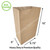 Eco-Friendly & Heavy Duty Kraft Paper Bags (110 GSM) 9.75''*6''*16'' for Bakery Cookies, Treats, Snacks, Groceries, Food Packaging (1500 PCS)