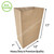 Eco-Friendly & Heavy Duty Kraft Paper Bags (110 GSM) 12''*7''*17'' for Bakery Cookies, Treats, Snacks, Groceries, Food Packaging (900 PCS)