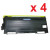 Brother TN-350 New Compatible Black Toner Cartridge (4/Pack)