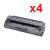 HP 92A C4092A New Compatible Black Laser Toner Cartridge (Pack of 4)