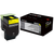 Lexmark 80C1HY0 Yellow Toner Cartridge
