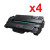 New Black Toner Cartridge Compatible  with Samsung MLT-D105L  (Pack of 4)