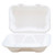 6''x6''x3'' Sugarcane Custom Hinged Takeout Containers – Compostable Bagasse Clamshell Food Boxes, Eco-Friendly Disposable Restaurant To-Go Containers, Custom Logo Printing