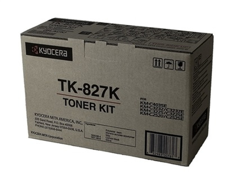 Kyocera-Mita TK827K OEM Black Toner Cartridge