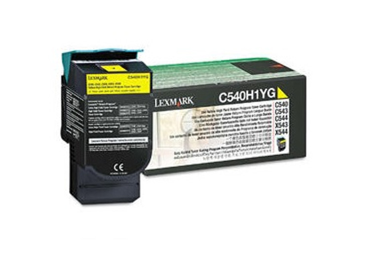 Original / Genuine Lexmark C540H1YG Yellow Toner Cartridge - High Yield