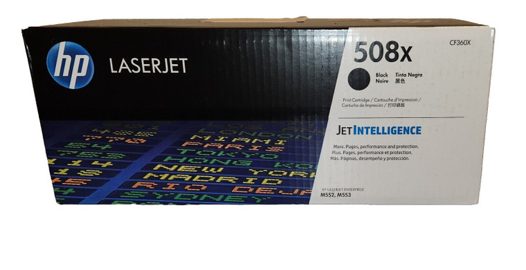 Genuine HP CF360X 508X Black Toner Cartridge - High Yield