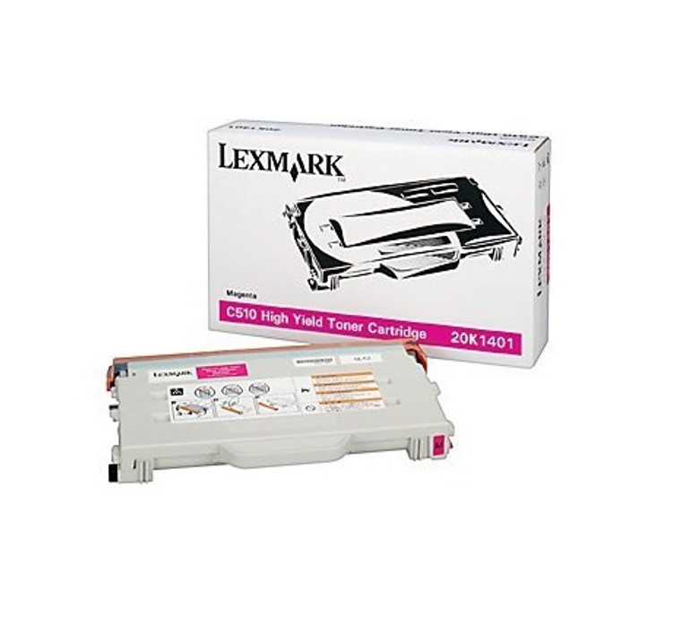 Genuine Lexmark 20K1401 OEM Toner - C510 Series High Yield Magenta Toner 6600 Yield