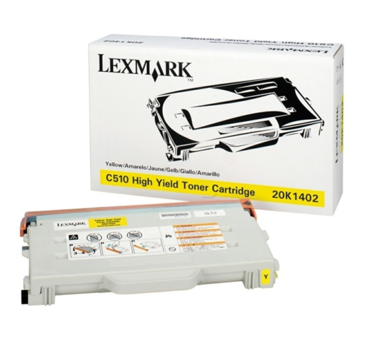 Lexmark 20K1402 OEM Yellow Toner Cartridge for Lexmark  C510 Series (High Yield)