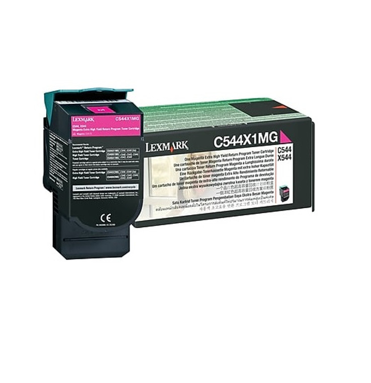 Genuine Lexmark C544X1MG Extra High Yield Magenta Laser Toner Cartridge