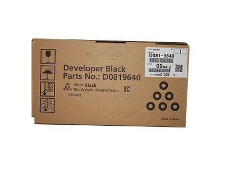 Genuine Ricoh D081-9640 (D0819640) Black Developer