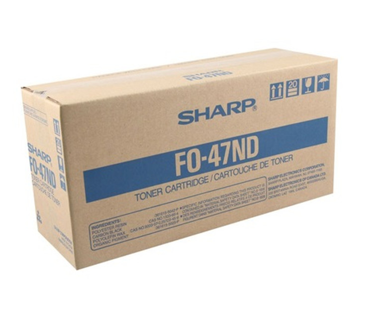 Original Sharp FO-47ND FO47ND Black Laser Toner Cartridge