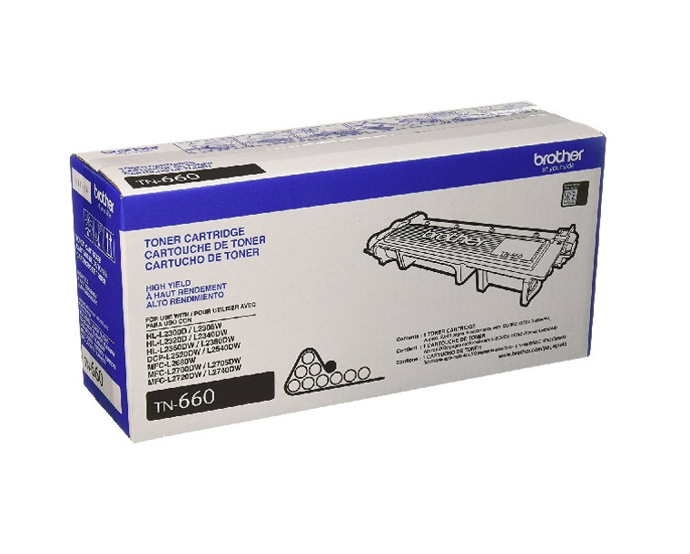 Original Brother TN660 Black Toner Cartridge - High Yield