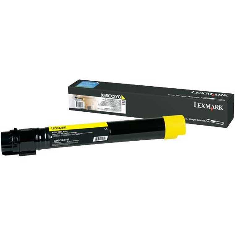 Original Lexmark X950X2YG Yellow Toner Cartridge Extra High Yield