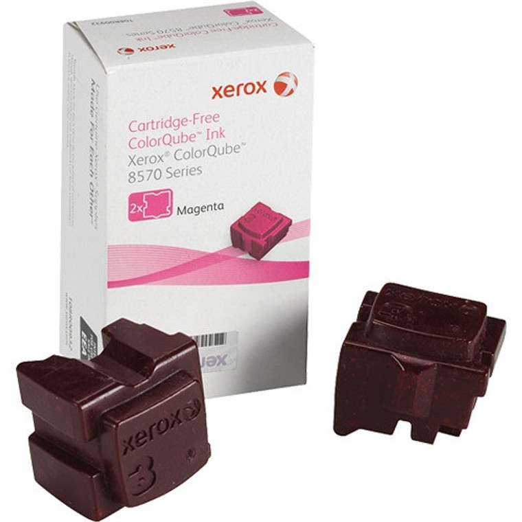 Genuine Xerox 108R00927 Magenta Solid Ink For ColorQube 8570 Printer - 2 Sticks