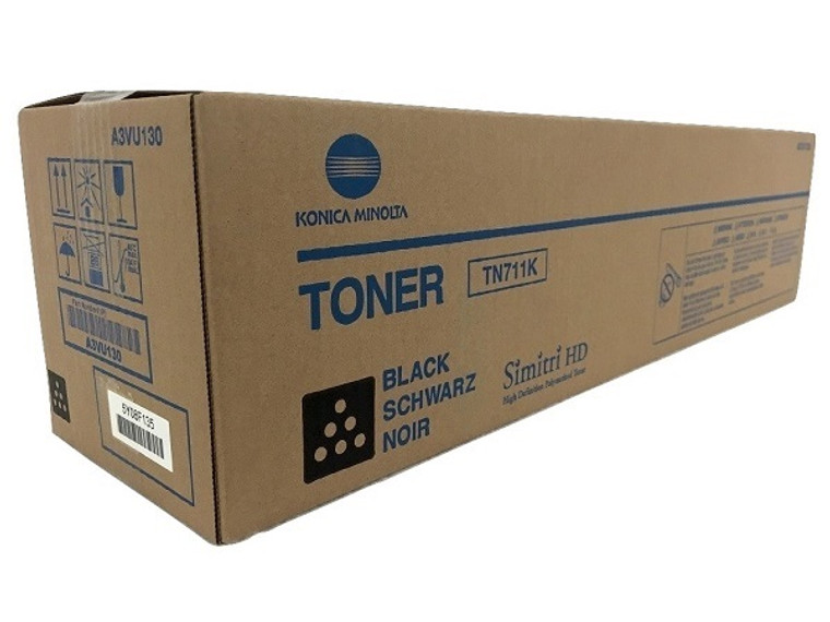 Genuine Konica Minolta A3VU130 (TN711K) Black Toner Cartridge