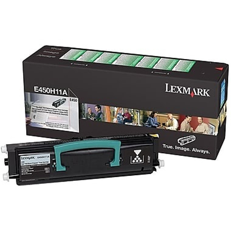 Lexmark E450H11A Original Black Return Program Toner Cartridge High Yield