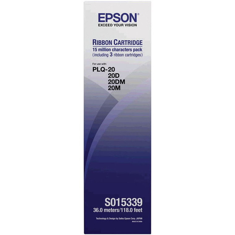 Epson S015339 Ribbon Cartridge (3 Ribbons per Pack)