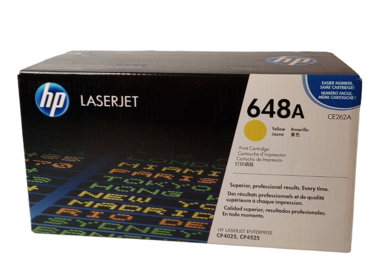 Genuine Original HP 648A CE262A Yellow Toner Cartridge