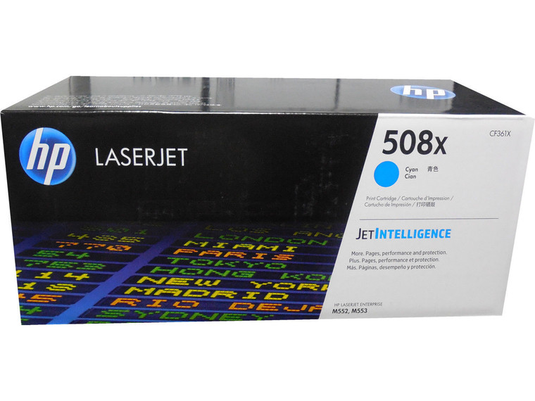 Genuine Original HP 508X CF361X Cyan Toner Cartridge