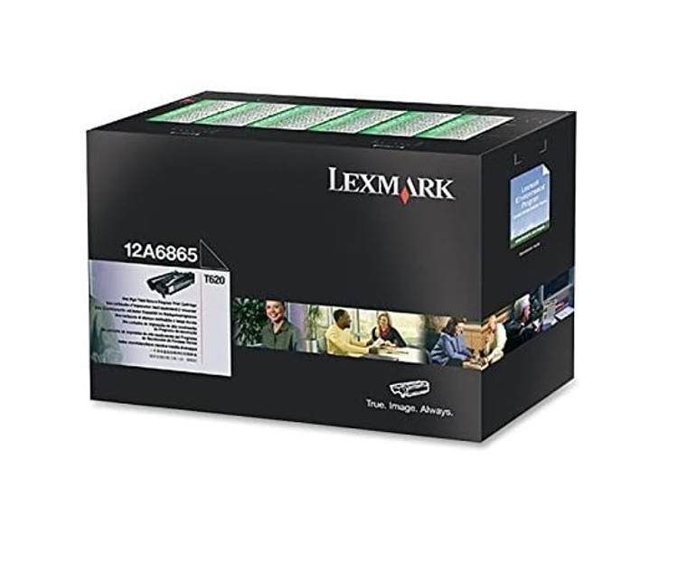 Original Lexmark 12A6865 Black Return Program Toner Cartridge High Yield