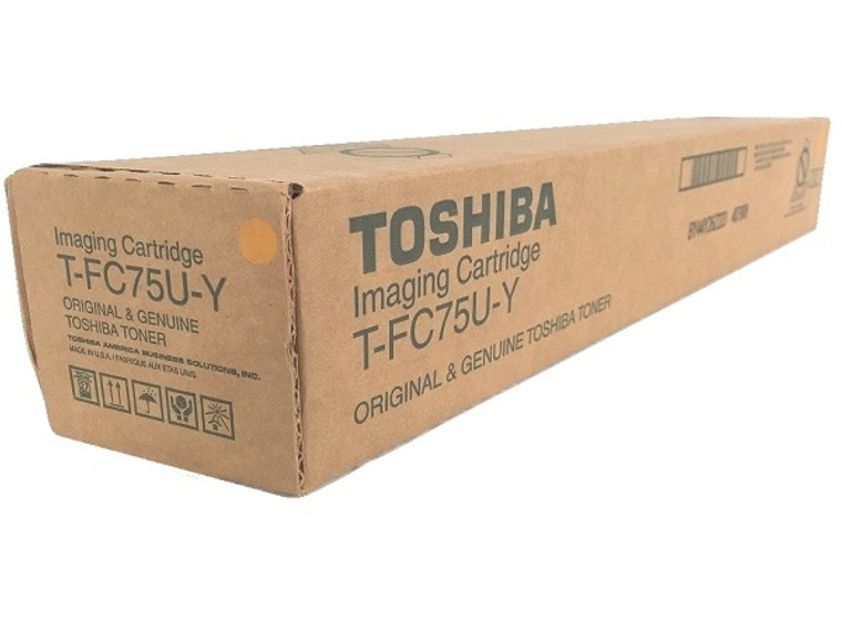Genuine Toshiba T-FC75U-Y Yellow Toner Cartridge for Toshiba e-STUDIO 5560C, 6560C, 6570C