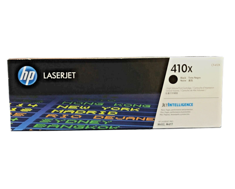 Genuine HP 410X (CF410X) Black Toner Cartridge (High Yield)