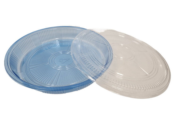 13'' Round Sushi Tray / Sushi Takeout Tray with Lids (120 Sets)