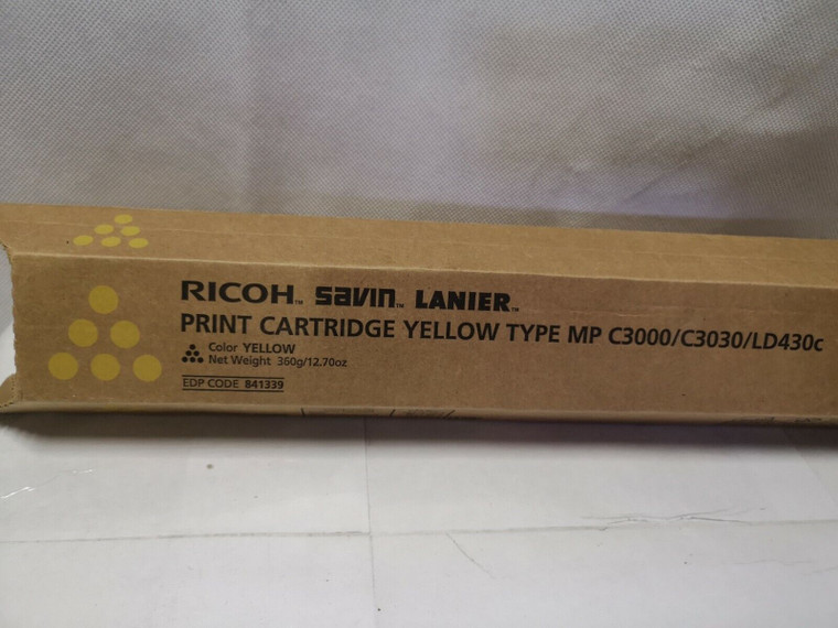 Original Ricoh 841339 Yellow Toner Cartridge