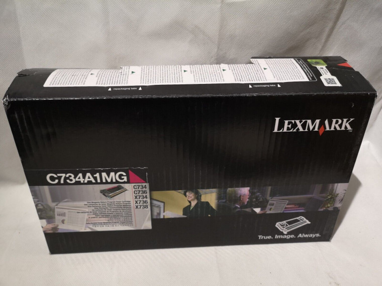 Original Lexmark C734A1MG Magenta Toner Cartridge (Open Box)