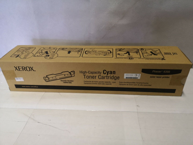 Original Xerox 106R01082 High Yield Cyan Toner Cartridge For Xerox Phaser 6300