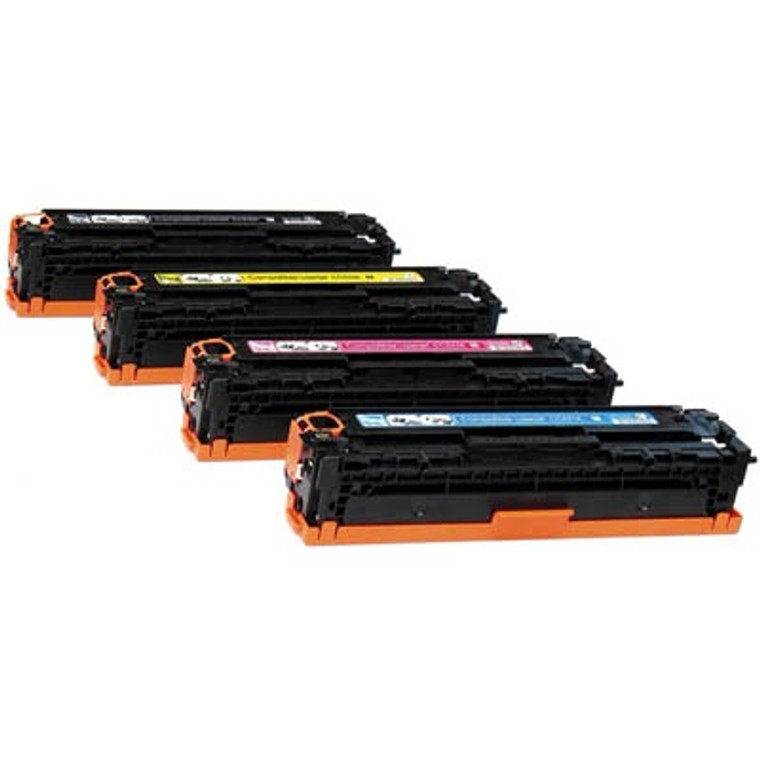 HP CC530/531/532/533A Compatible Toner Cartridges 4-in-1 Set