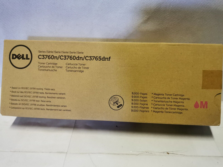 Genuine Original Dell XKGFP Magenta Toner Cartridge For Dell C3760