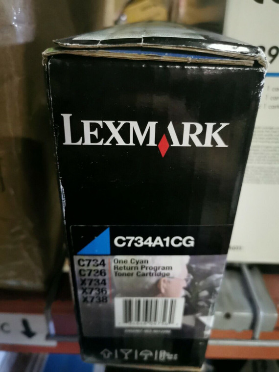 Original Lexmark C734A1CG Cyan Toner Cartridge