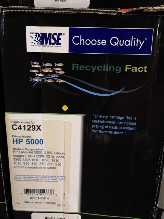 Remanufactured MSE Replacement For HP C4129x Toner Cartridge