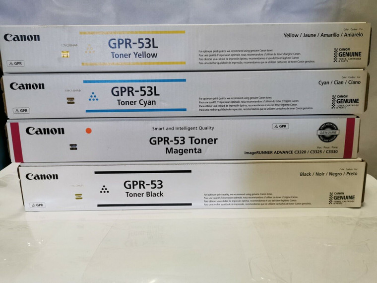 Genuine Canon Gpr-53 Gpr-53L Toner Cartridges (1 Set)