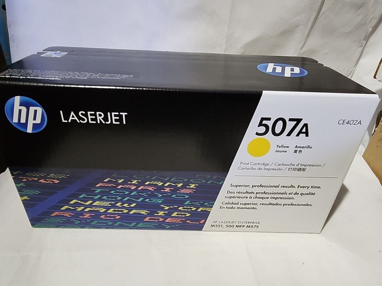 Original Hp 507A CE402A Yellow Toner Cartridge