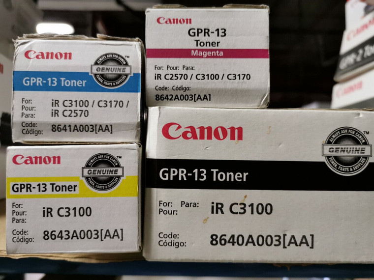 Genuine Canon Gpr-13 Toner Cartridges (1 Set)