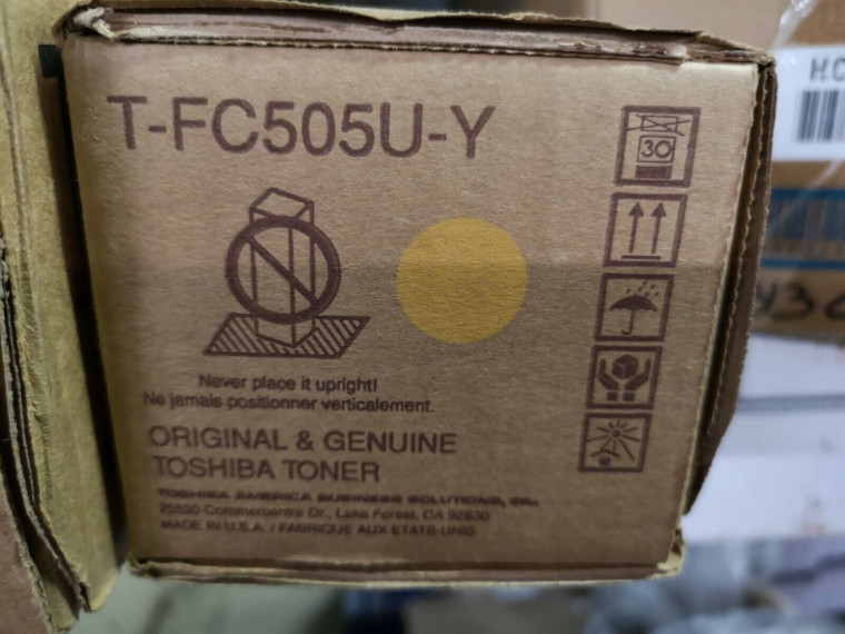 Genuine Toshiba TFC505UY (TF-C505U-Y) High Yield Yellow Toner Cartridge