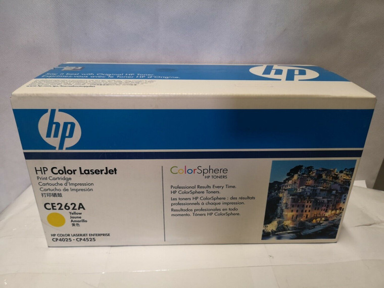 Original Genuine HP Ce262A Yellow Toner Cartridge