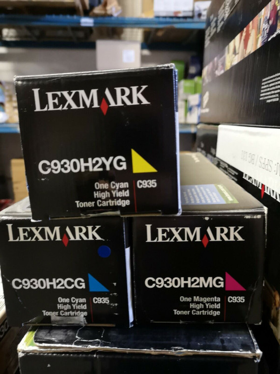 Original Lexmark C930h2cg C930h2mg C930h2yg Toner Cartridges
