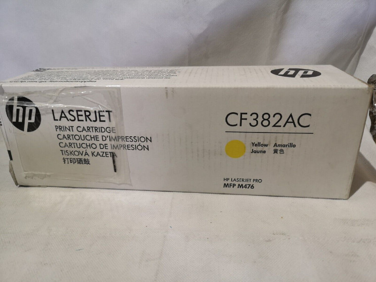 Original HP Cf382A Yellow Toner Cartridge