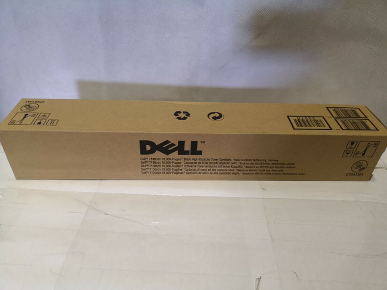 Genuine Dell 7130cdn Black High-Capacity Toner Cartridge 19000 Pages CT201381