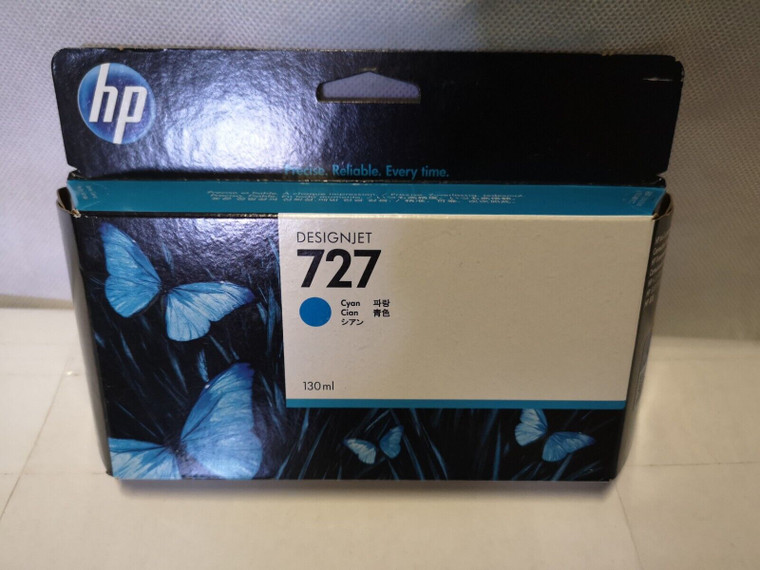 Genuine HP 727 B3P19A Cyan Ink Cartridge (2020 & 180 Days Warranty)