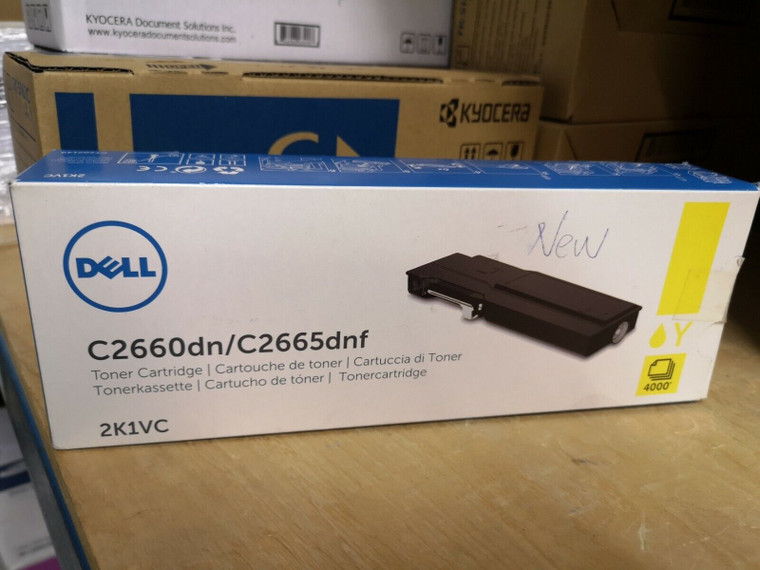 Genuine Dell 2K1VC Yellow Toner Cartridge