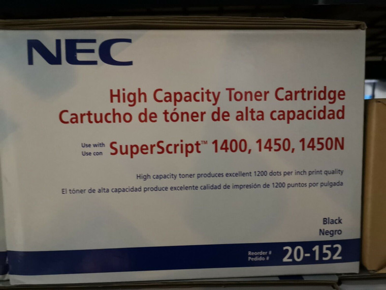Genuine NEC 20-152 Toner Cartridge
