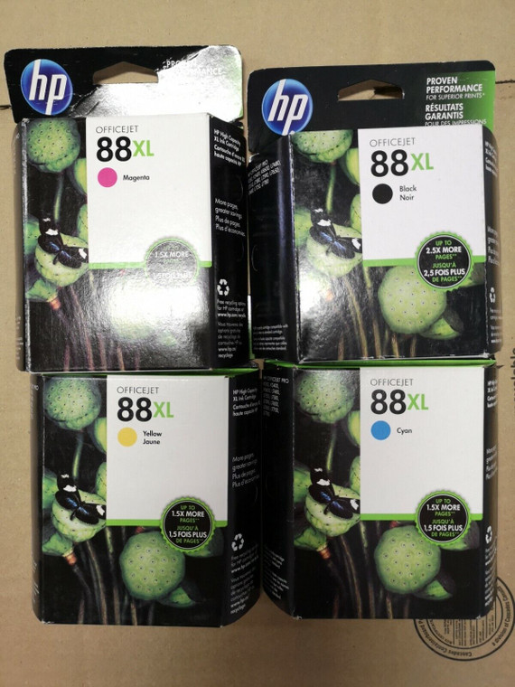 Original Genuine HP 88xl Ink Cartridges (1 Set) Expired (120 Days Warranty)