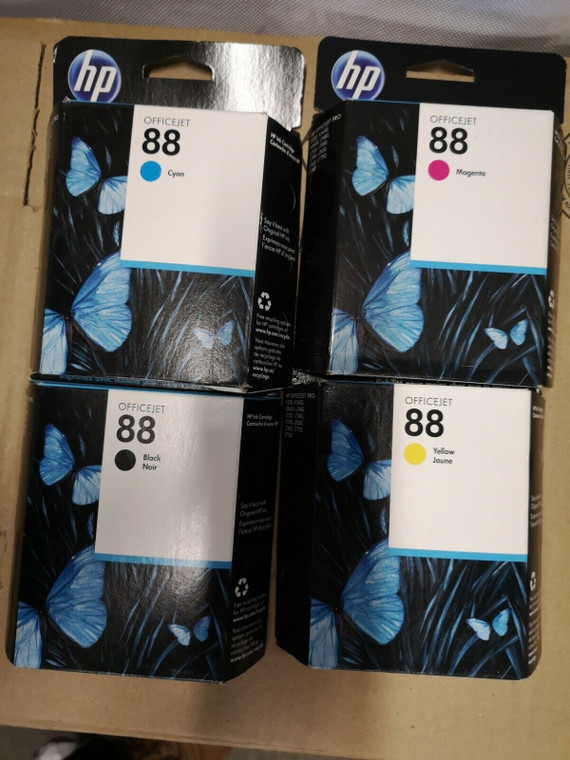 Original HP 88 Ink Cartridges (1 Set) Expired With 120 Days Warranty